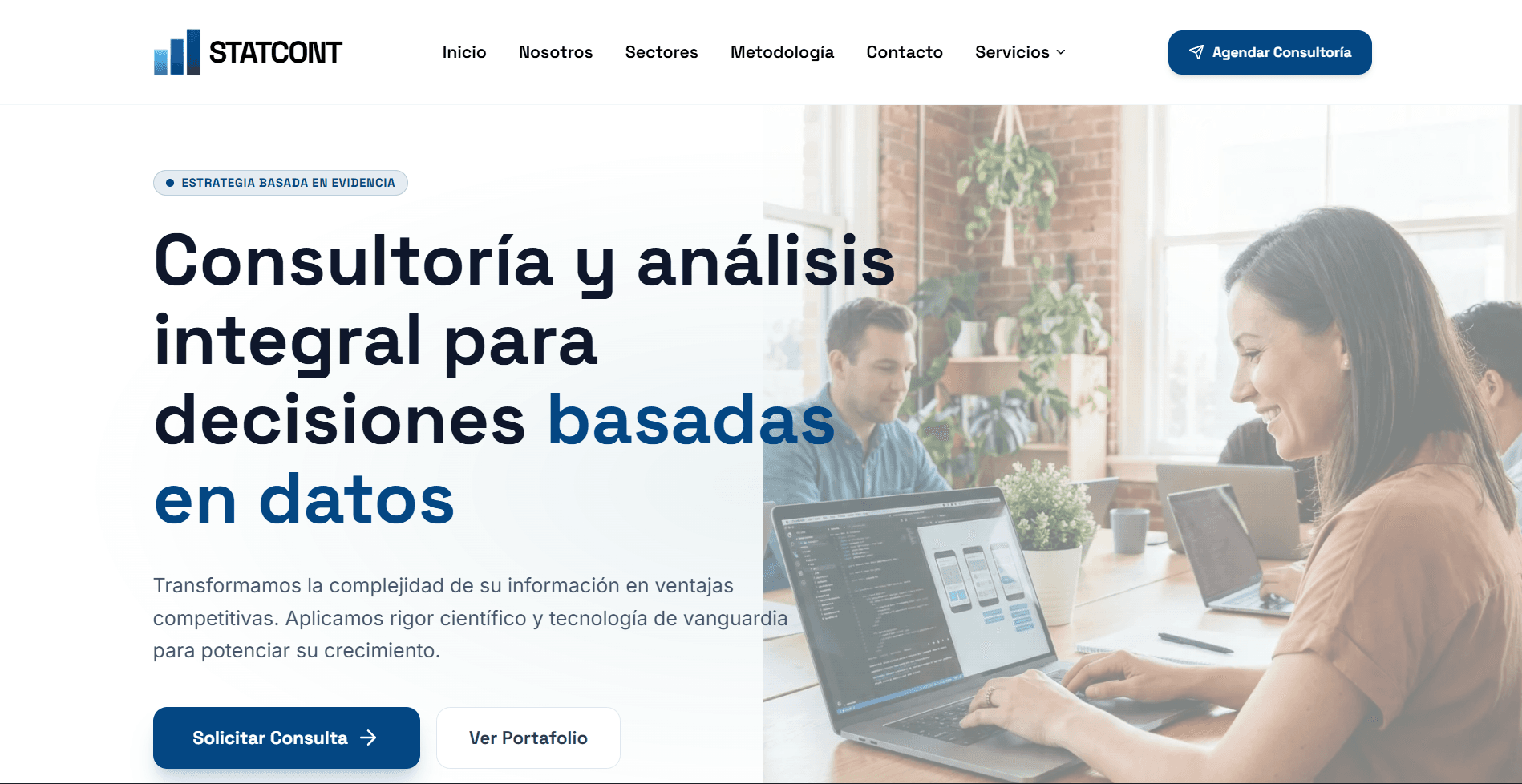 Pagina web para una agencia de consultoria